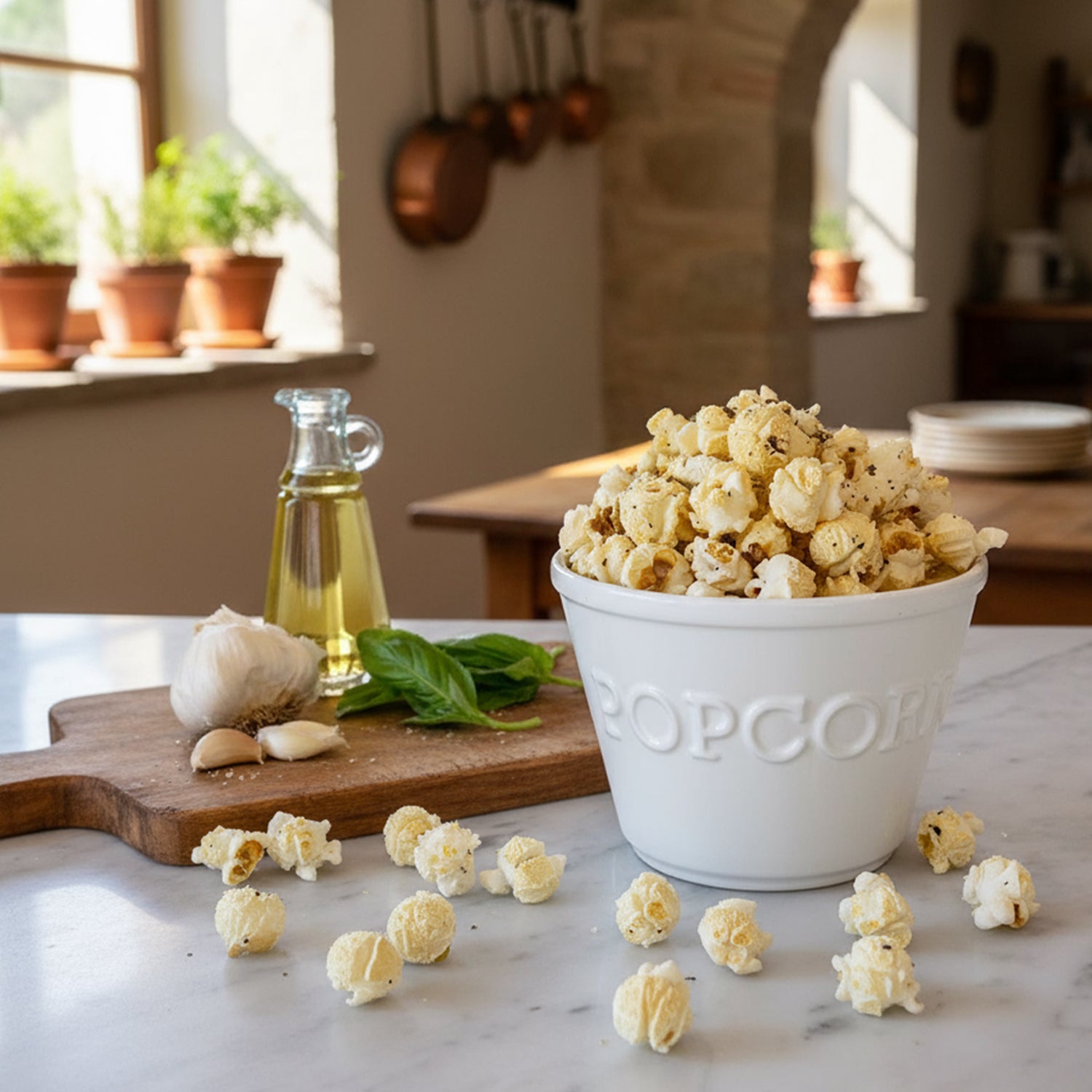 Cheddar Popcorn | Garlic and Olive Oil Popcorn | Lightly Salted